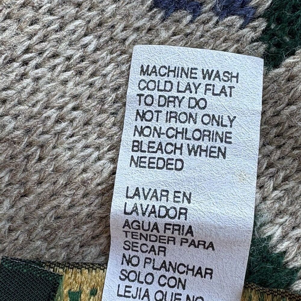 Y2K Vintage Sweater Dana Scott Womens Large Roses Cottagecore Granny Shabby Chic - Picture 9 of 9